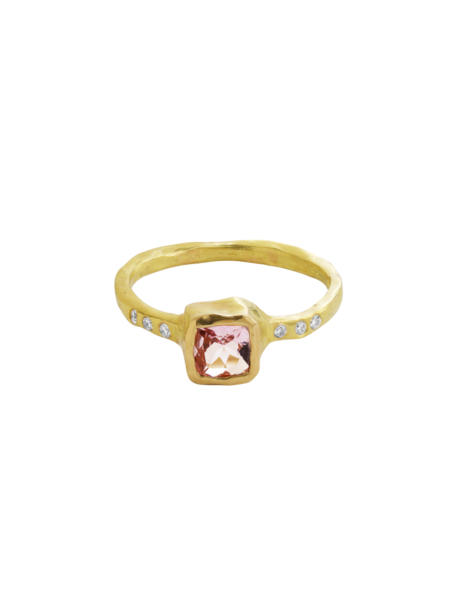 Pure single gem ring Sara Jin Mi